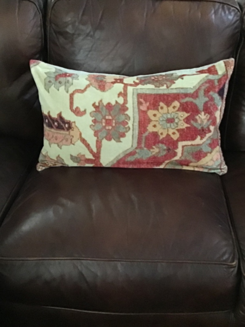 Pottery barn pillow sham for lumbar pillow